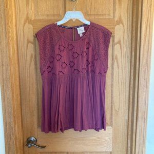 Mauve Know Rose top